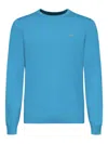 Sun68 Embroidered-logo Sweater In Blue