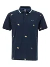 Sun68 Floral-embroidered Polo Shirt