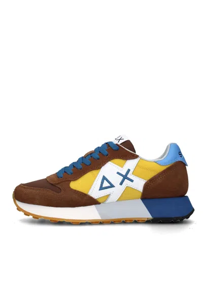 Sun68 Jaki 2.0 Bicolor Sneakers In Brown