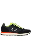Sun 68 Lace-up Running Shoes In Black