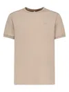 Sun 68 Logo-embroidered Crew-neck T-shirt In Neutral