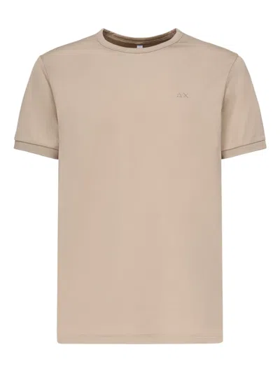 Sun 68 Logo-embroidered Crew-neck T-shirt
