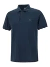 Sun 68 Logo-embroidered Polo Shirt In Blue
