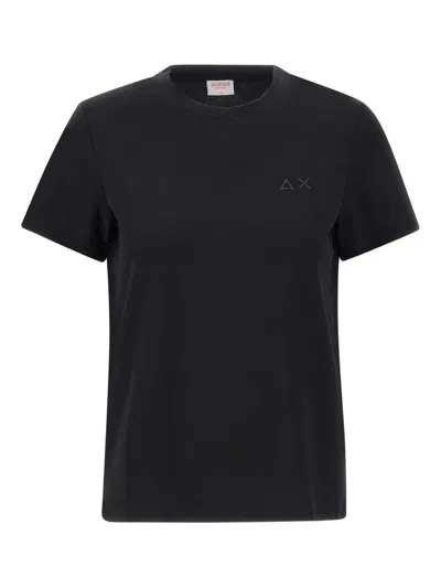 Sun68 Logo-embroidered T-shirt