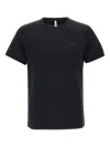 Sun68 Logo-embroidered T-shirt In Black