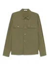 Sun 68 Sun68 Logo Shirt Jacket In Green