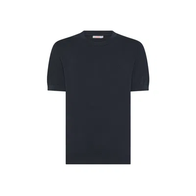 Sun68 Men's Sweater  K35126/07 Navy Blue In Black