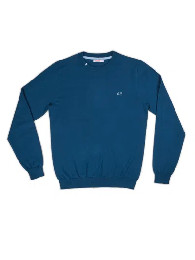 SUN 68 MEN'S SWEATER SUN68 K44101 83 BLU PR