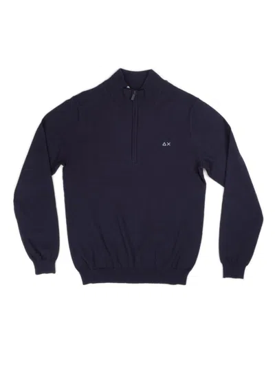 Sun68 Men's Sweater  K44107 07 Navy