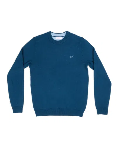Sun68 Men's Sweater  K44110 83 Blu Prof