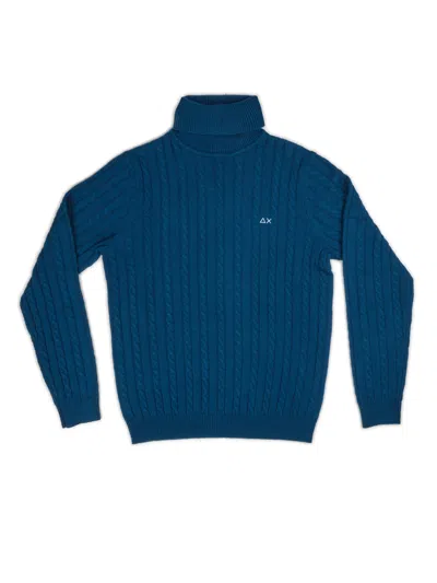 Sun68 Men's Sweater  K44156 83 Blu Pr