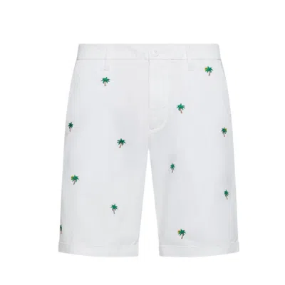 Sun68 Men's Trousers  - Chino Sport Embroidery - White