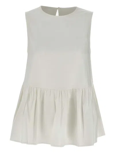 Sun68 Pleated Peplum Top