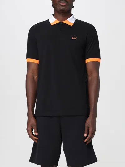 Sun68 Polo Shirt  Men Color Black
