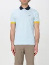 Sun 68 Colour-block Polo Shirt In ブルー