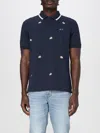Sun68 Floral-embroidered Polo Shirt