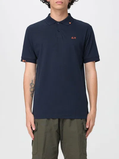 Sun68 Polo Shirt  Men Color Navy