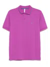 Sun 68 Sun68 Polo Shirt With Logo In Purple