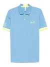 Sun 68 Sun68 Polo Shirt With Logo In Blue