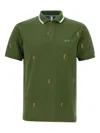 Sun68 Seahorse-embroidered Polo Shirt