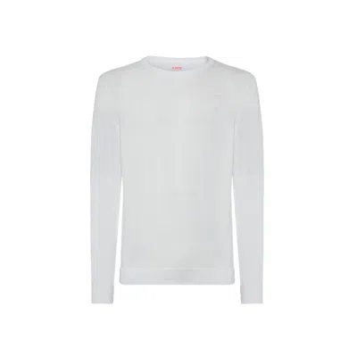 Sun68 Shirts Man  - Round Solid Cracks - White