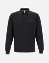 Sun 68 Small Stripes Cotton Long Sleeve Polo
