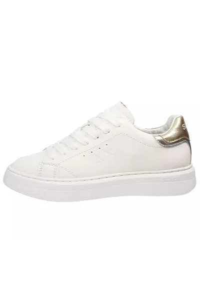 Sun68 Sneakers Free Leather In Bianco