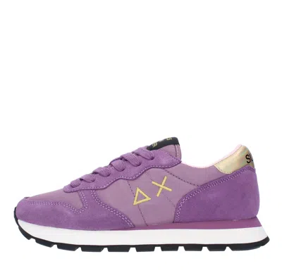 Sun68 Sneakers In Lilla Chiari E Naturali