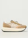 Sun68 Sneakers Ally Flower  In Camoscio E Mesh Jacquard