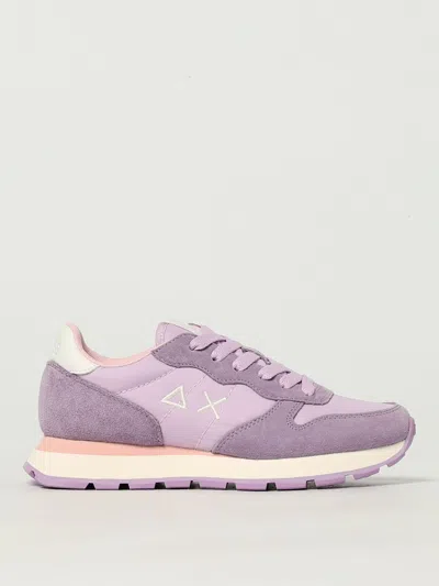 Sun68 Sneakers  In Camoscio E Mesh