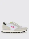 Sun68 Suede Panelled Sneakers In Gray
