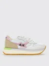 Sun 68 Colour-block Sneakers In White