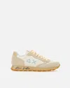 Sun 68 Sun68 Tom Vintage Sneakers In Sand Sky Blue In White