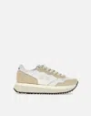 Sun68 Platform Lace-up Sneakers In White