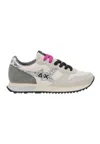 Sun 68 Sun68 Stargirl Glitter Logo Sneakers In Bianco