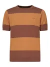Sun 68 Stripe-pattern T-shirt In Multi