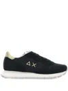 Sun 68 Suede Panelled Running Sneakers