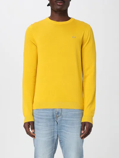 Sun68 Logo-embroidered Sweater In Yellow