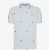 Sun68 Short Sleeve Polo Shirt In White