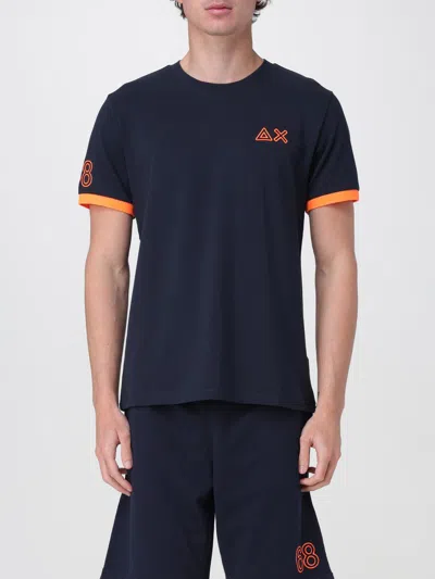 SUN 68 T-SHIRT SUN68 MEN COLOR NAVY,G82814045