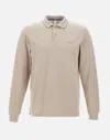 Sun68 Taupe Long Sleeve Polo