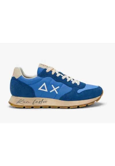 Sun68 Tom Vintage Shoes In Blu
