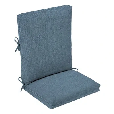 Sunbrella Adirondack Modern Chair Cushion In Blue