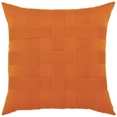 Sunbrella Basketweave Tuscan 20" Square Indoor-outdoor Pillow