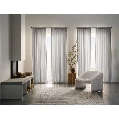 Sunbrella ® Delaney Light Filtering Curtain In Gray