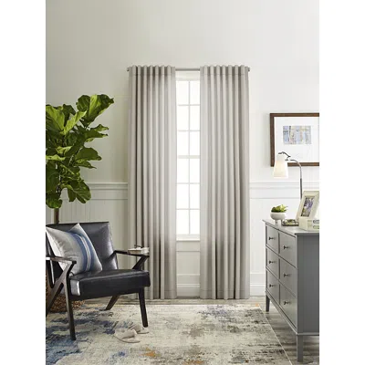 Sunbrella Durant Light Filtering 3-in-1 Single Curtain Panel, 50 X 84 In Flax
