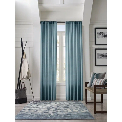 Sunbrella Durant Light Filtering 3-in-1 Single Curtain Panel, 50 X 96 In Turquoise