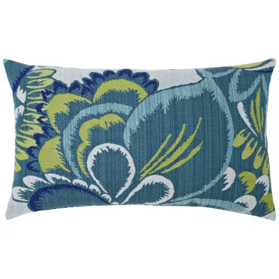 Sunbrella Floral Wave 20"x12" Lumbar Indoor-outdoor Pillow