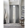 Sunbrella Lucena Light Filtering 3-in-1 Single Curtain Panel, 50 X 96 In Slate