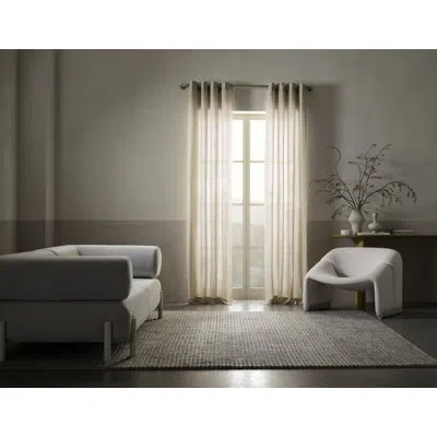 Sunbrella ® Madison Indoor/outdoor Light Filtering Curtain In Heather Beige